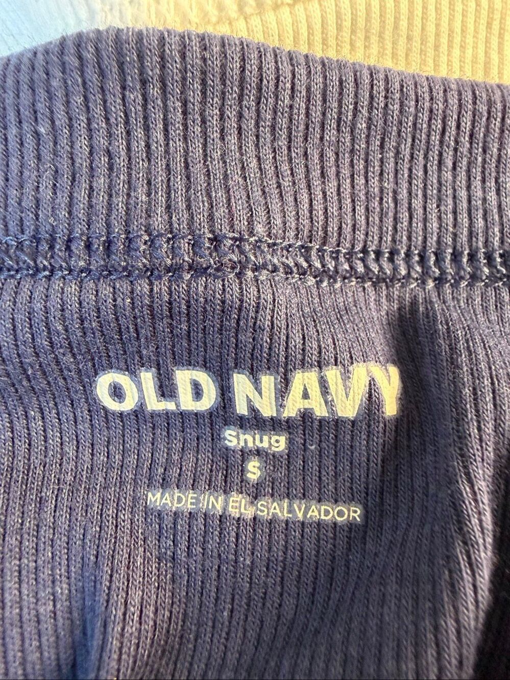 NWT Old Navy Snug Crop Ribbed Tank Top Lot 2 Pack Small White Navy High Neck - Picture 4 of 9